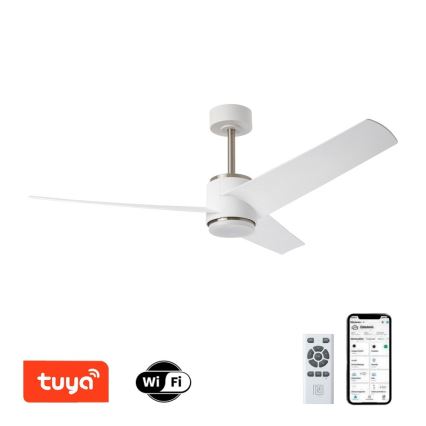 Immax NEO 07282L - LED+CCT Stmívatelný stropní ventilátor BEAUTY LED/18W/230V 3000/4000/6000K Wi-Fi Tuya + dálkové ovládání