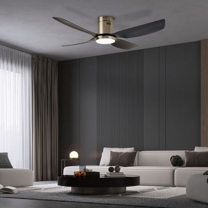 Immax NEO 07282L - LED+CCT Stmívatelný stropní ventilátor PURE LED/24W/230V 3000/4000/6000K Wi-Fi Tuya + dálkové ovládání