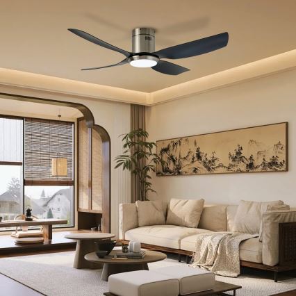 Immax NEO 07282L - LED+CCT Stmívatelný stropní ventilátor PURE LED/24W/230V 3000/4000/6000K Wi-Fi Tuya + dálkové ovládání