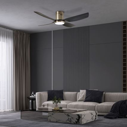 Immax NEO 07282L - LED+CCT Stmívatelný stropní ventilátor PURE LED/24W/230V 3000/4000/6000K Wi-Fi Tuya + dálkové ovládání