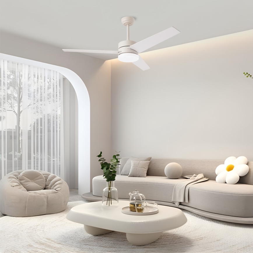 Immax NEO 07284L - LED+CCT Stmívatelný stropní ventilátor VARIABLE LED/24W/230V 3000/4000/6000K Wi-Fi Tuya + dálkové ovládání