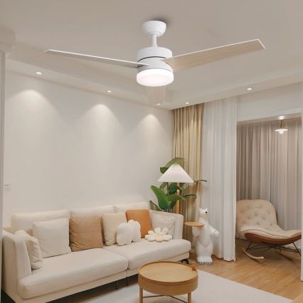 Immax NEO 07284L - LED+CCT Stmívatelný stropní ventilátor VARIABLE LED/24W/230V 3000/4000/6000K Wi-Fi Tuya + dálkové ovládání