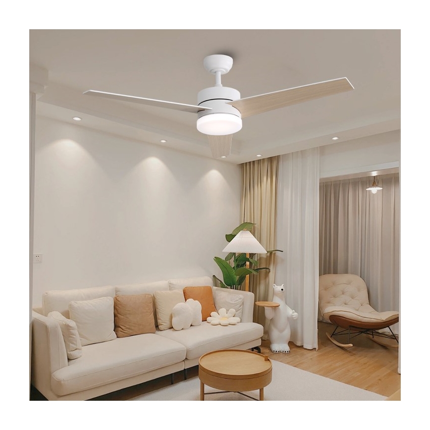 Immax NEO 07284L - LED+CCT Stmívatelný stropní ventilátor VARIABLE LED/24W/230V 3000/4000/6000K Wi-Fi Tuya + dálkové ovládání
