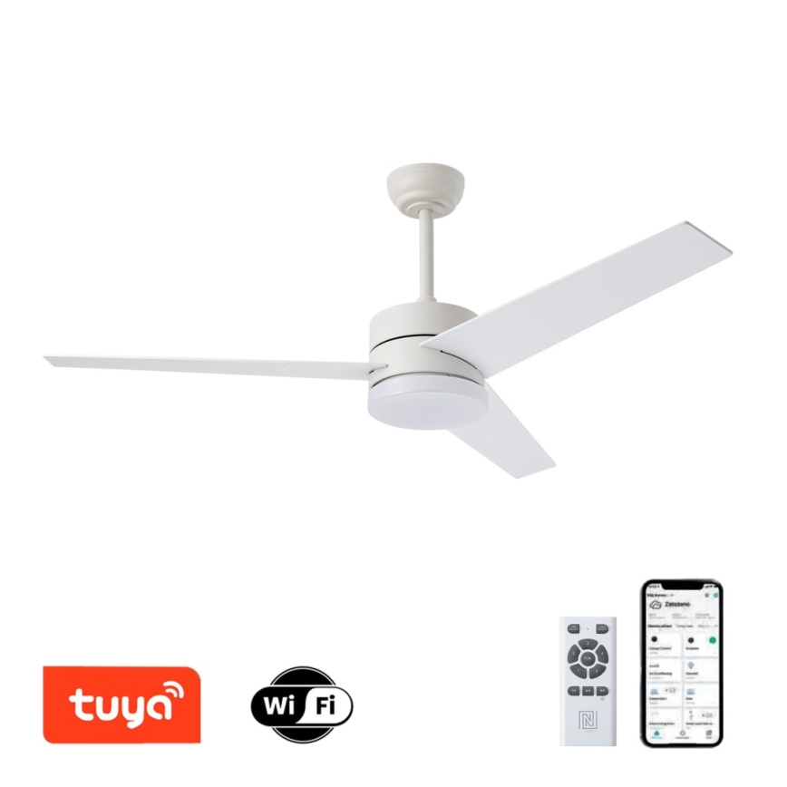 Immax NEO 07284L - LED+CCT Stmívatelný stropní ventilátor VARIABLE LED/24W/230V 3000/4000/6000K Wi-Fi Tuya + dálkové ovládání