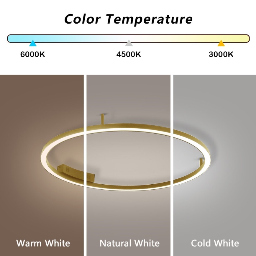 Immax NEO 07291-80G - LED+CCT Stmívatelné stropní svítidlo FINO LED/55W/230V 2700-6500K Tuya pr. 80 cm + dálkové ovládání