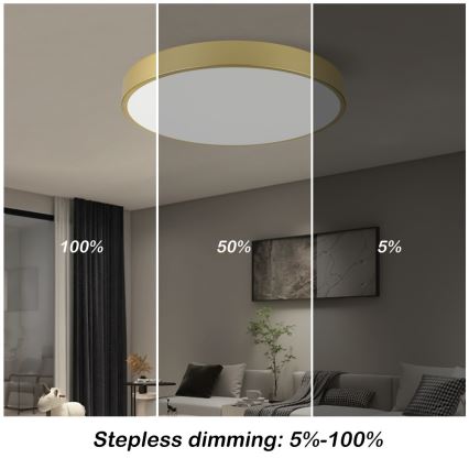 Immax NEO 07293L - LED+CCT Stmívatelné stropní svítidlo SEMPLICI LED/60W/230V 2700-6500K pr. 60 cm + dálkové ovládání