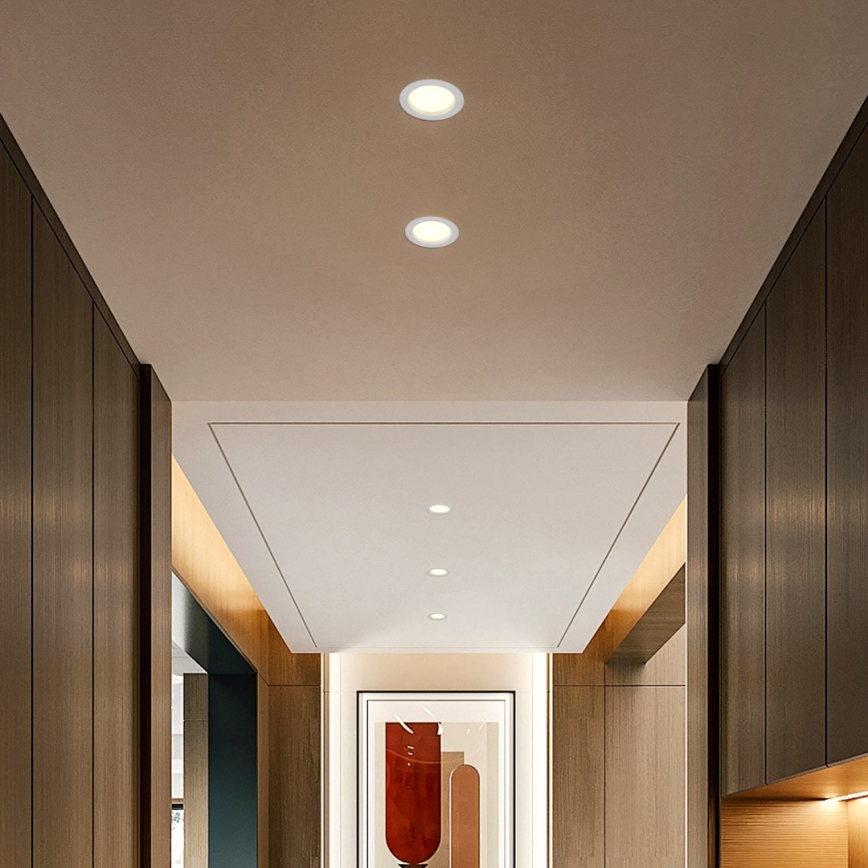 Immax NEO 07294L - LED Stmívatelné podhledové svítidlo DOWN LED/12W/230V Wi-Fi pr. 12 cm bílá