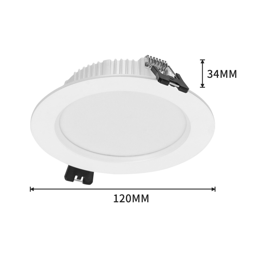 Immax NEO 07294L - LED Stmívatelné podhledové svítidlo DOWN LED/12W/230V Wi-Fi pr. 12 cm bílá