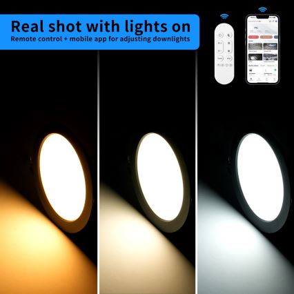 Immax NEO 07294L - LED Stmívatelné podhledové svítidlo DOWN LED/36W/230V Wi-Fi pr. 23 cm bílá