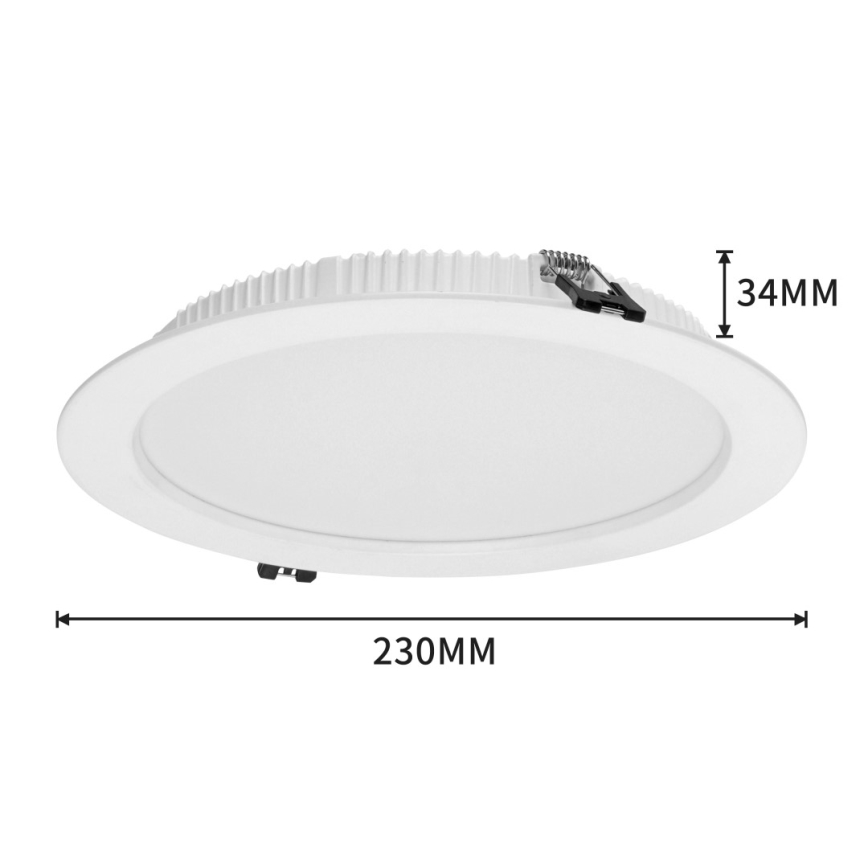 Immax NEO 07294L - LED Stmívatelné podhledové svítidlo DOWN LED/36W/230V Wi-Fi pr. 23 cm bílá