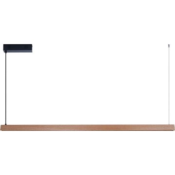 Immax NEO 07304L - LED Stmívatelný lustr na lanku MADEIRA LED/33W/230V Wi-Fi Tuya 152 cm dub + dálkové ovládání