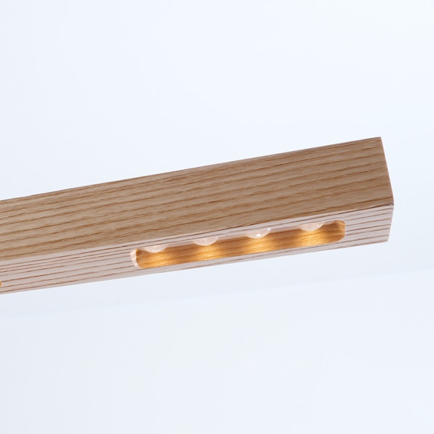 Immax NEO 07310L - LED Stmívatelný lustr na lanku se senzorem MADEIRA LED/37W/230V 157 cm jasan