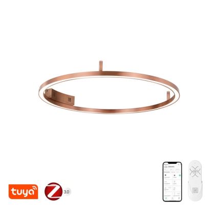 Immax NEO 07326-80C - LED Stmívatelné stropní svítidlo FINO LED/55W/230V 80 cm Tuya rose gold + dálkové ovládání