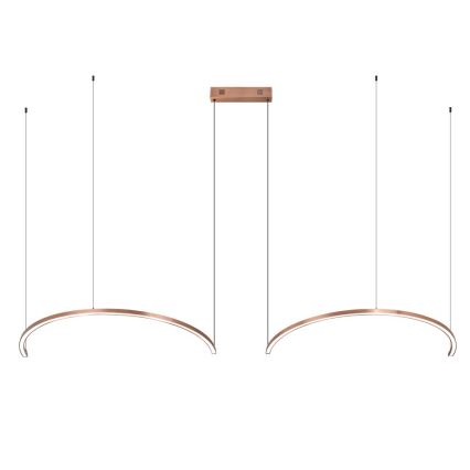 Immax NEO 07328L - LED Stmívatelný lustr na lanku FINO LED/72W/230V 120 cm Tuya rose gold + dálkové ovládání