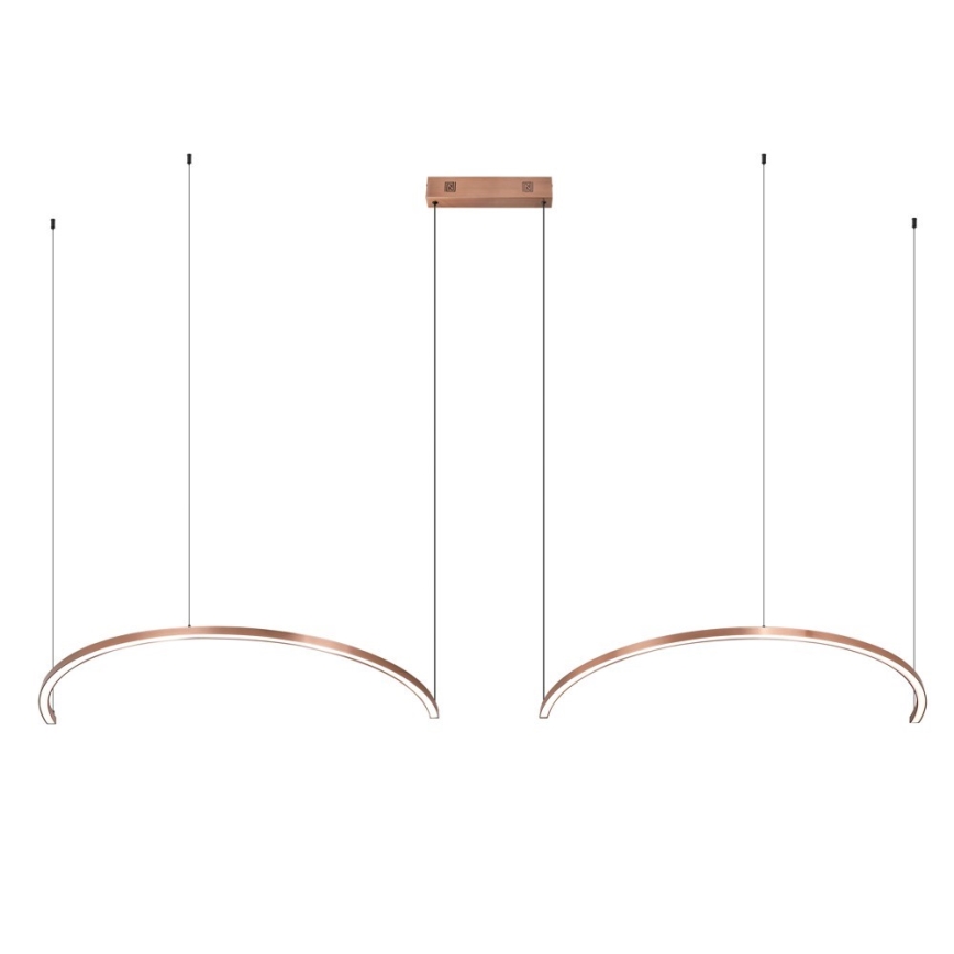 Immax NEO 07328L - LED Stmívatelný lustr na lanku FINO LED/72W/230V 120 cm Tuya rose gold + dálkové ovládání