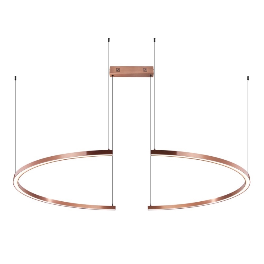 Immax NEO 07328L - LED Stmívatelný lustr na lanku FINO LED/72W/230V 120 cm Tuya rose gold + dálkové ovládání