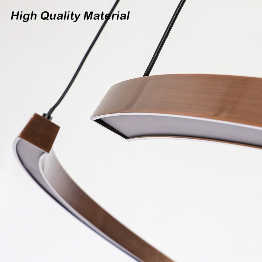 Immax NEO 07328L - LED Stmívatelný lustr na lanku FINO LED/72W/230V 120 cm Tuya rose gold + dálkové ovládání