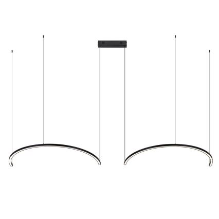 Immax NEO 07329L - LED Stmívatelný lustr na lanku FINO LED/72W/230V 120 cm Tuya černá + dálkové ovládání