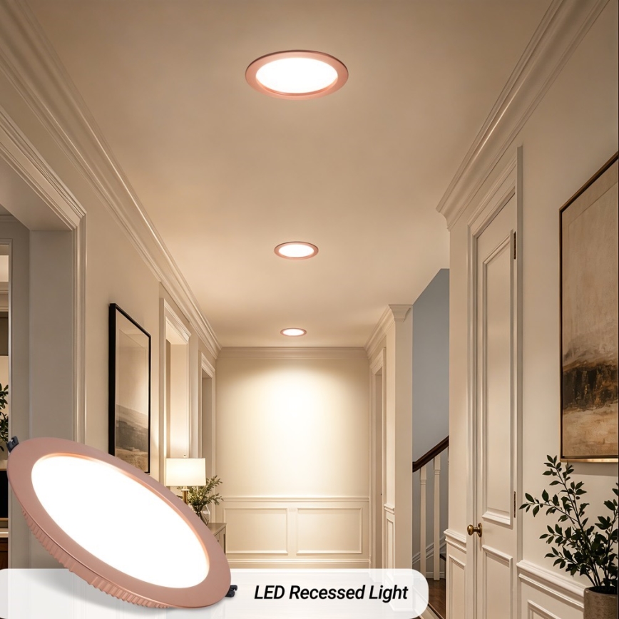 Immax NEO 07331L - LED Stmívatelné podhledové svítidlo DOWN LED/36W/230V Wi-Fi Tuya pr. 23 cm rose gold