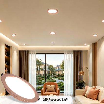 Immax NEO 07331L - LED Stmívatelné podhledové svítidlo DOWN LED/36W/230V Wi-Fi Tuya pr. 23 cm rose gold
