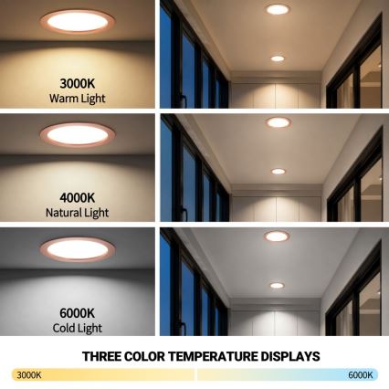 Immax NEO 07331L - LED Stmívatelné podhledové svítidlo DOWN LED/36W/230V Wi-Fi Tuya pr. 23 cm rose gold
