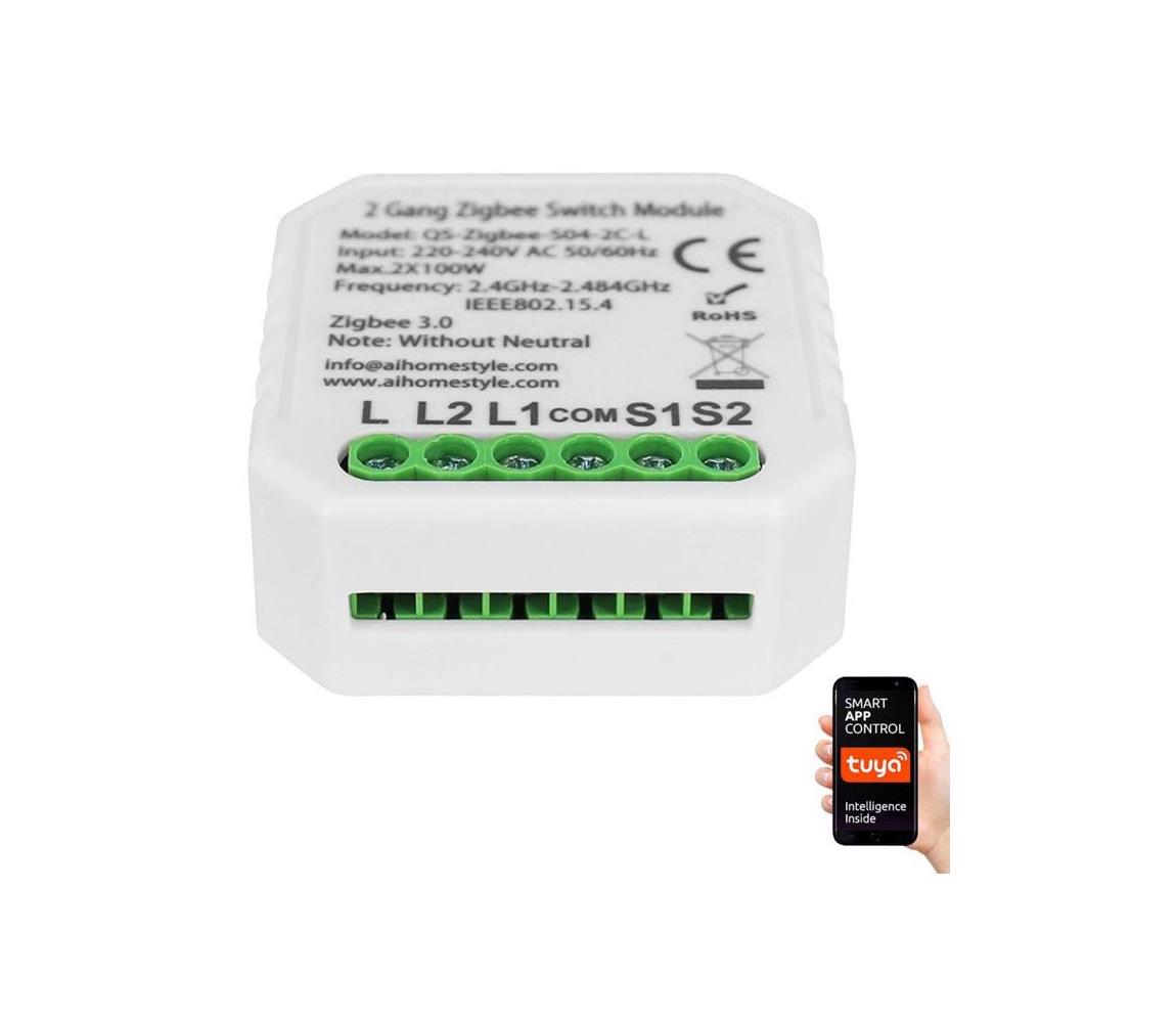Immax Neo Immax NEO 07517L - Chytrý kontroler (L) V4 2-tlačítkový Zigbee 3.0 Tuya IM0995