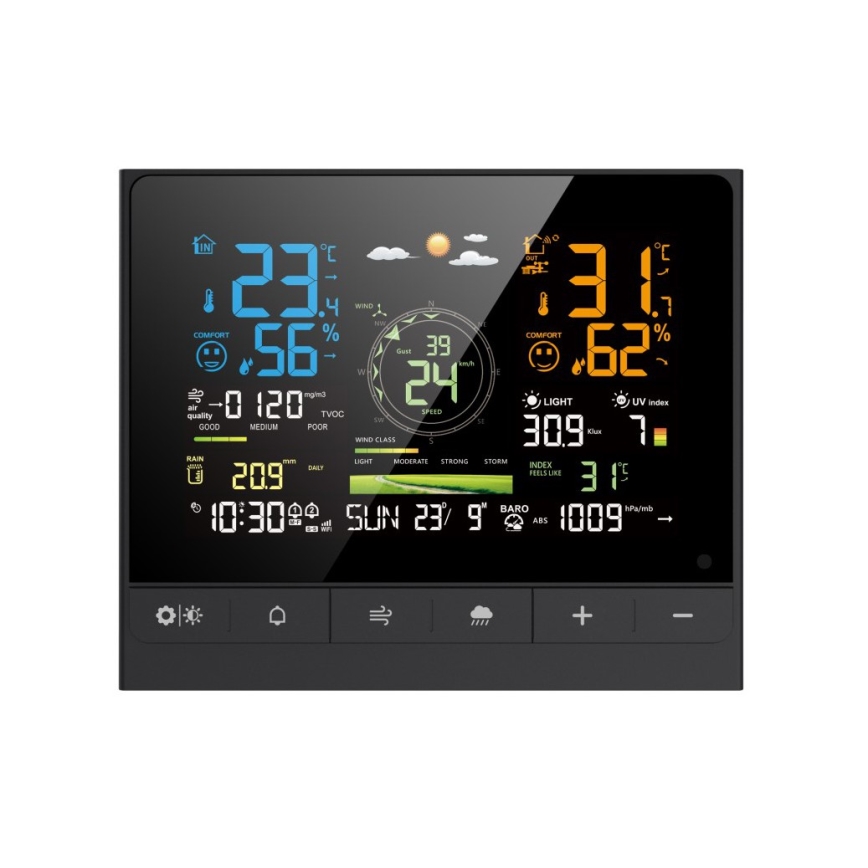 Immax NEO 07528L - Profesionální meteostanice 7v1 NEO LITE SMART 5V/2xAAA + 3xAA