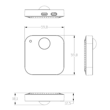 Immax NEO 07530L - Chytrý senzor PIR, přítomnosti a osvětlení USB/5V