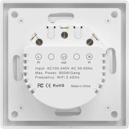 Immax NEO 07538L - Vypínač 1-tlačítkový SMART 230V Wi-Fi Tuya