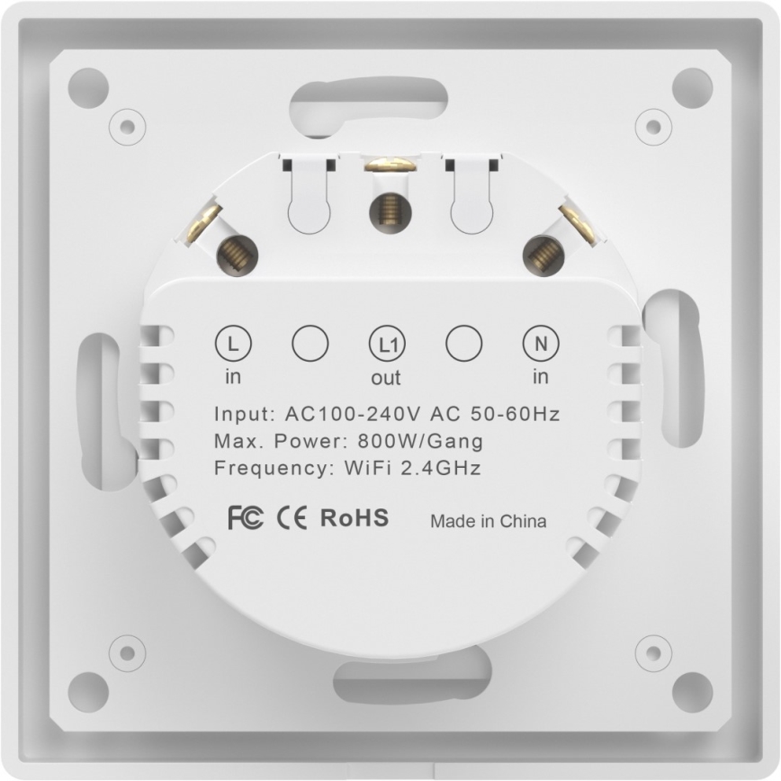 Immax NEO 07538L - Vypínač 1-tlačítkový SMART 230V Wi-Fi Tuya