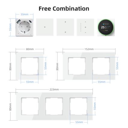 Immax NEO 07552L - Chytrá zásuvka F 16A/230V + 1xUSB-A+1xUSB C PD 20W Tuya