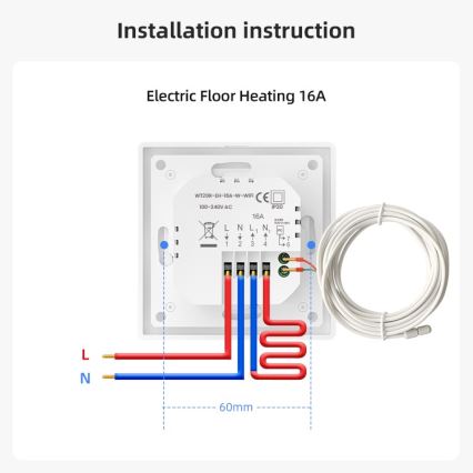 Immax NEO 07555L - Termostat pro elektrické podlahové topení SMART 230V/16A