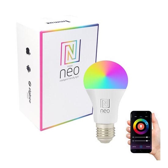 Immax NEO 07712L - LED RGB+CCT Stmívatelná žárovka NEO LITE Smart E27/9W/230V Wi-Fi Tuya 2200 - 6500K