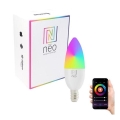 Immax NEO 07716L - LED RGB+CCT Stmívatelná žárovka E14/5,5W/230V 2700K Wi-Fi Tuya