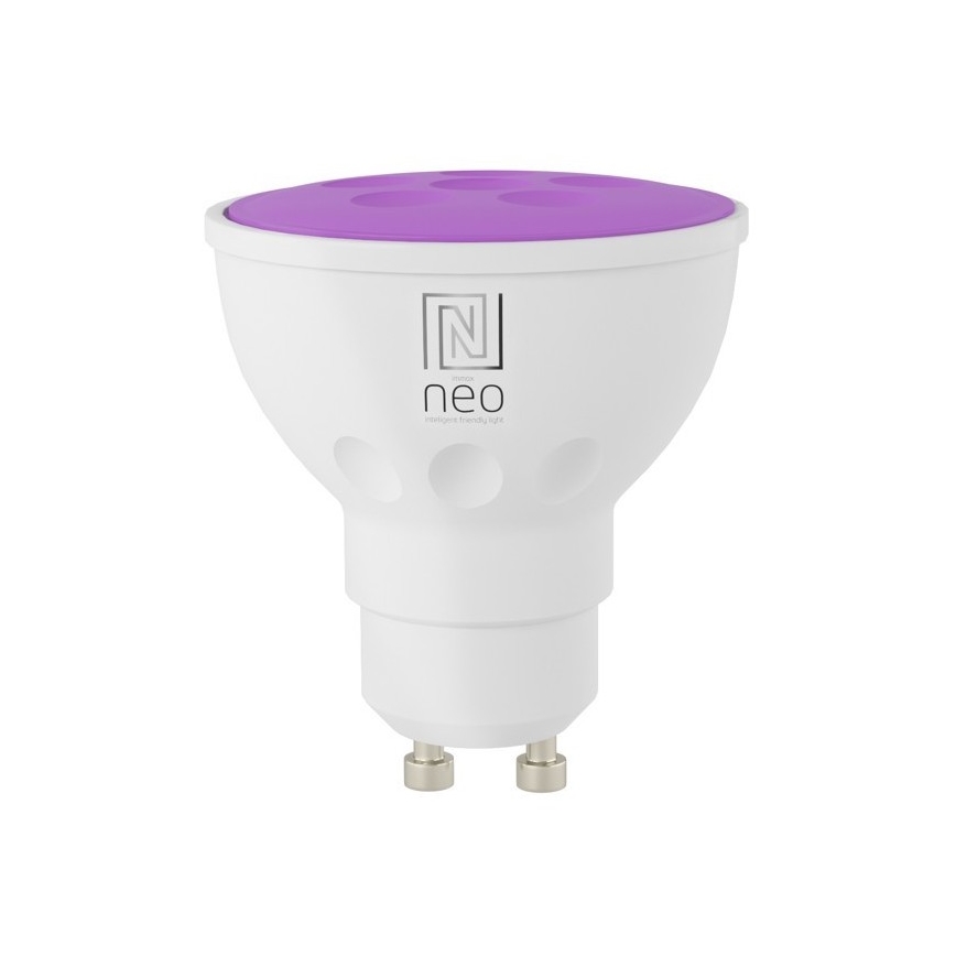 Immax NEO 07724L - LED RGB+CCT Stmívatelná žárovka GU10/4,8W/230V 2700K Wi-Fi Tuya