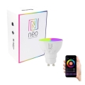 Immax NEO 07724L - LED RGB+CCT Stmívatelná žárovka GU10/4,8W/230V 2700K Wi-Fi Tuya
