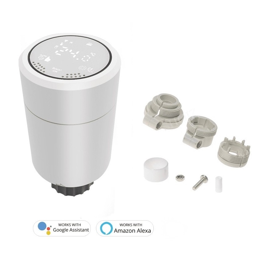 Immax NEO 07732A - SADA 3x Termostatická hlavice 2xAA/3V Tuya