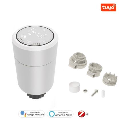 Immax NEO 07732C - SADA 4x Termostatická hlavice + BRIDGE PRO v3 2xAA/3V Wi-Fi Tuya