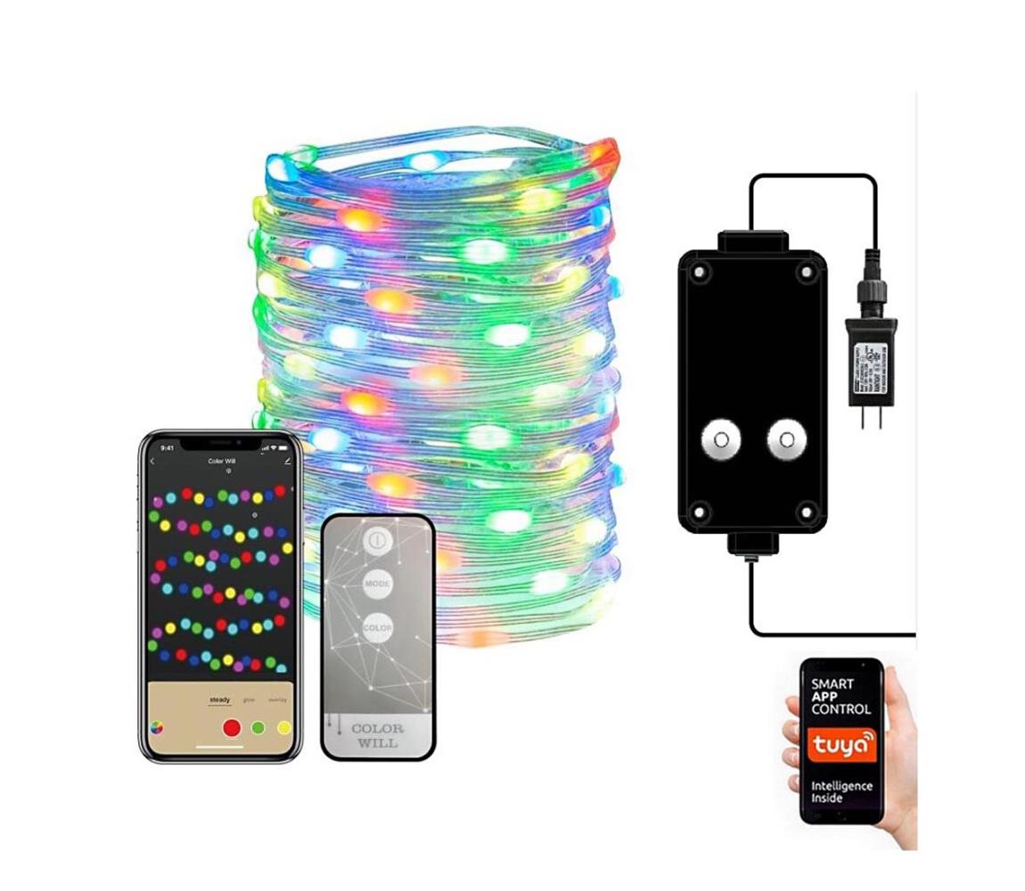 Immax Neo Immax NEO 07736L-LED RGB Stmívatelný vánoční pásek 8,4W/230V 16m IP44 Wi-Fi Tuya IM0851