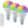 Immax NEO 07745CDO - SADA 3x LED RGB+CCT Stmívatelná žárovka E14/6W/230V Tuya Wi-Fi + dálkové ovládání