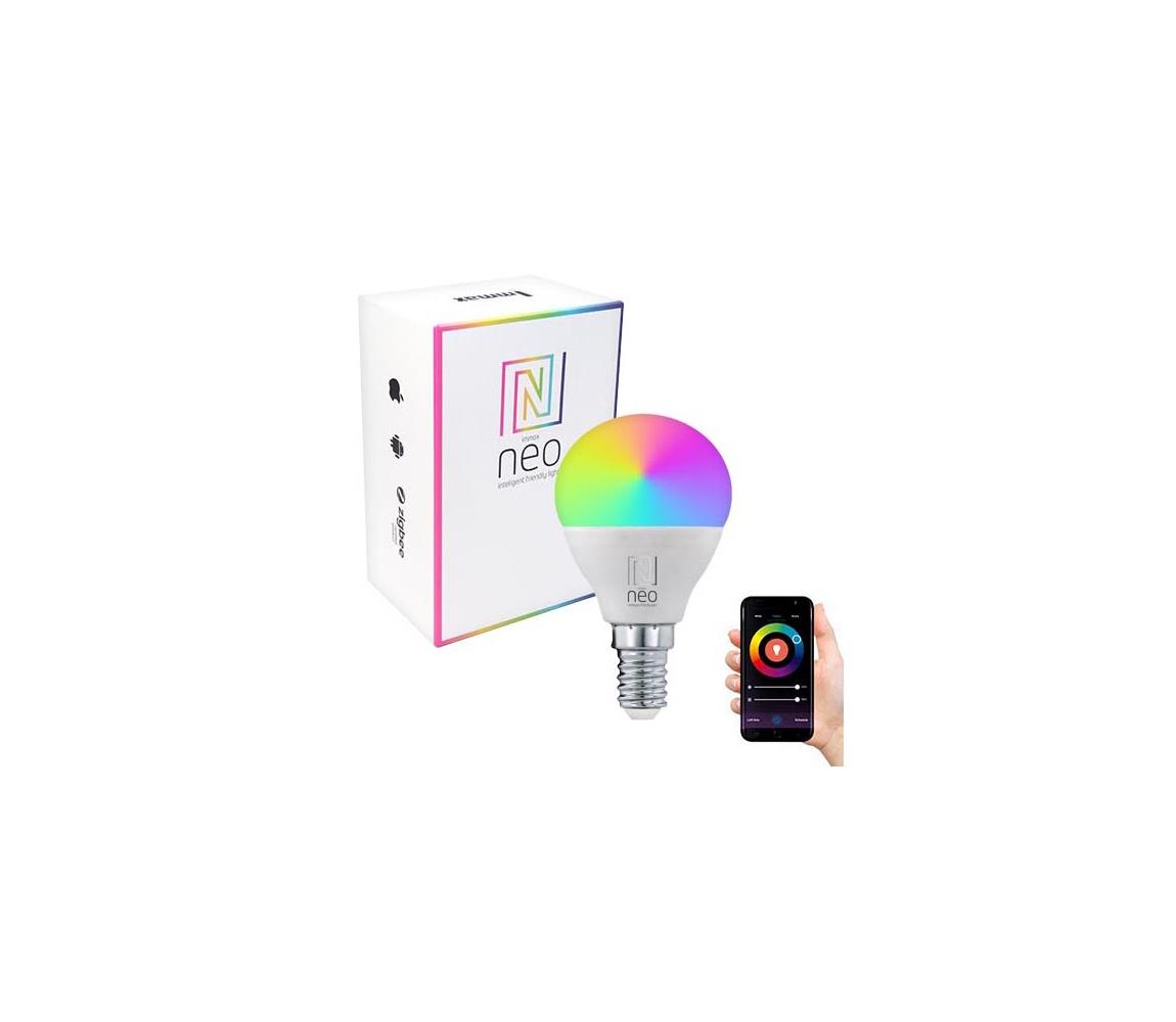 IMMAX NEO E14 6W RGB+CCT LED žárovka, E14, 6W, 230V, P45, RGB + teplá-studená bílá, stmívatelná, Wi-Fi 07745L