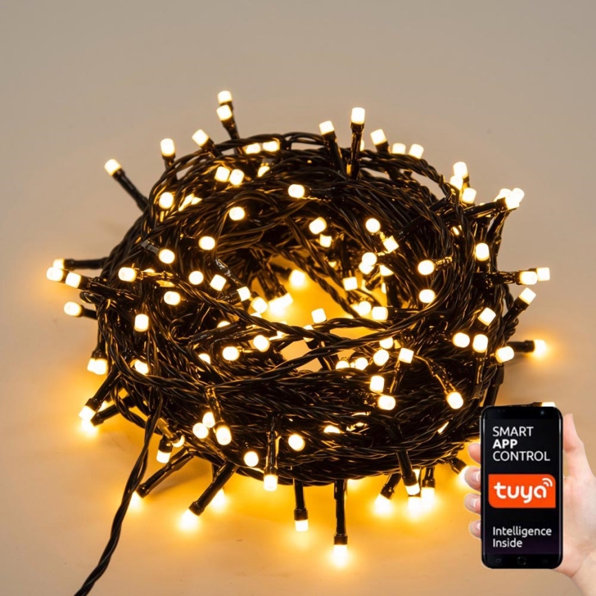 Immax NEO 07749L - LED Stmívatelný venkovní řetěz NEO LITE 200xLED/8 funkcí 23m 2700-6500K IP44 Wi-Fi Tuya