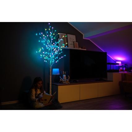 Immax NEO 07750L - LED RGB+CW Stmívatelná venkovní vánoční dekorace NEO LITE LED/7,2W/230V 1,8m IP44 Wi-Fi Tuya strom