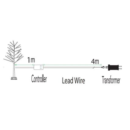 Immax NEO 07750L - LED RGB+CW Stmívatelná venkovní vánoční dekorace NEO LITE LED/7,2W/230V 1,8m IP44 Wi-Fi Tuya strom