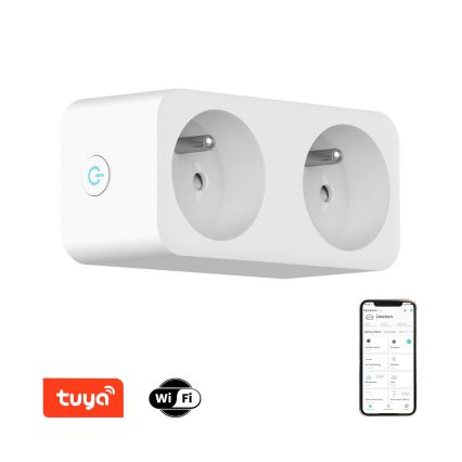 Immax NEO 07751L - Chytrá rozbočovací zásuvka NEO LITE 2x16A/230V Wi-Fi Tuya