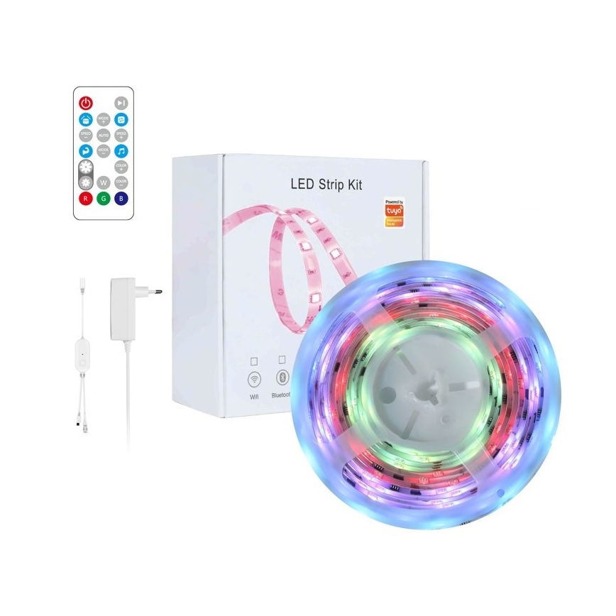 Immax NEO 07791L - LED RGB Stmívatelný pásek NEO LITE LED/18W/230V 5m IP65 MUSIC Wi-FI Tuya + dálkové ovládání