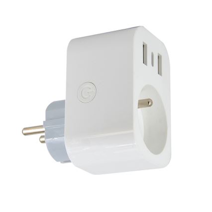 Immax NEO 07799L - Chytrá rozbočovací zásuvka 16A/230V + 2xUSB+1xUSB C Wi-Fi Tuya