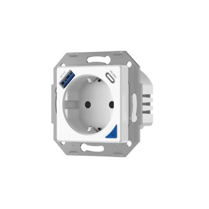 Immax NEO 07801L - Chytrá zásuvka 16A/230V + 1xUSB-A+1xUSB C Tuya SCHUKO