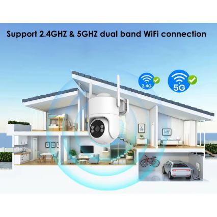 Immax NEO 07819L - Chytrá venkovní kamera se senzorem 4 MP 5V IP65 Wi-FI