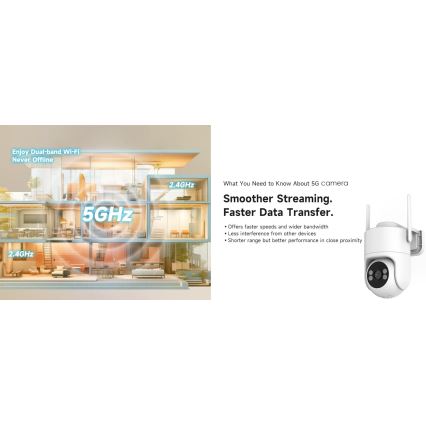 Immax NEO 07819L - Chytrá venkovní kamera se senzorem 4 MP 5V IP65 Wi-FI